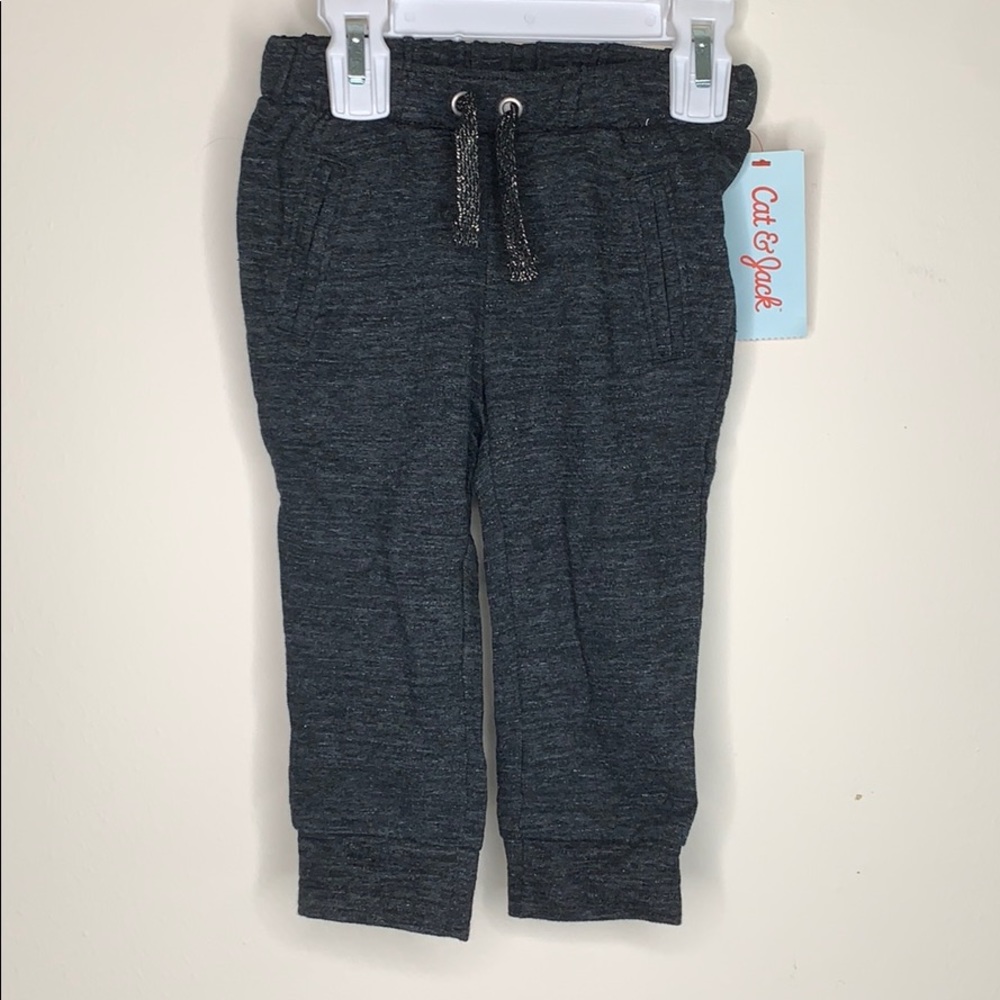 NWT Dark Gray Baby Girl Joggers